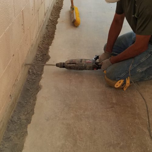 internal French drain chester va